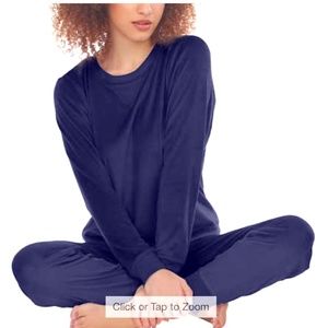 Honeydew Ladies' Fleece Lounge Set Navy Small